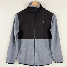 GapFit Kids Fleece Jacket Zip Front Colorblock Gray Black Size XXL