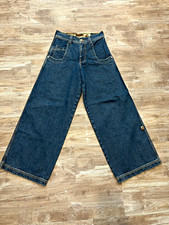 JNCO Slug Wide-Leg Dark Wash Blue Denim Jeans Men  s