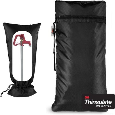 Extended Outdoor Faucet Cover for RV Park Water Hydrant Insulated, 3M Thinsulate