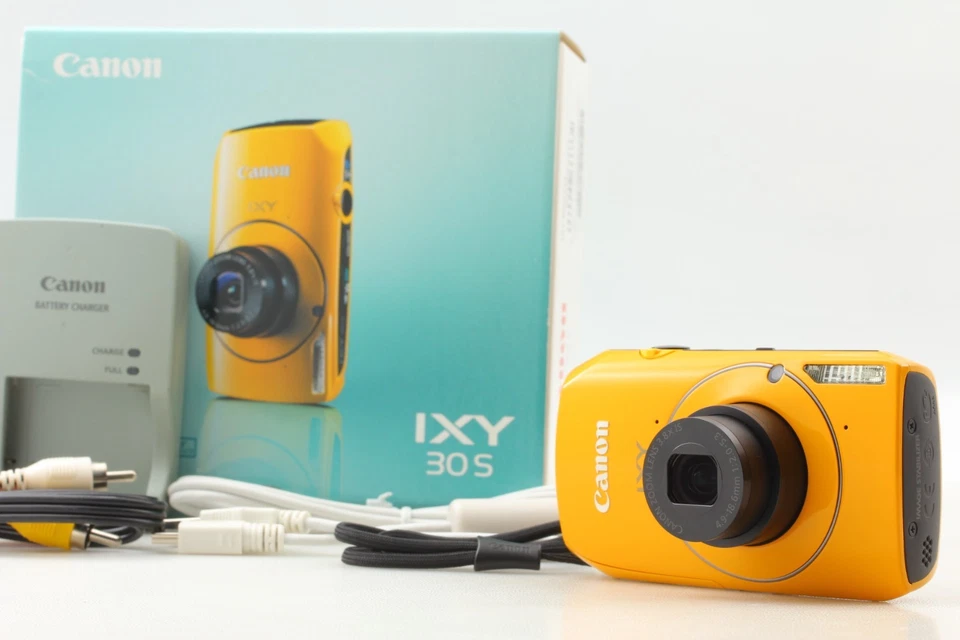 [TOP MINT in Box] Canon IXY 30s PowerShot SD4000 IS IXUS 300 HS Yellow JAPAN - Image 2 of 4