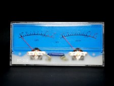 1pc SD-318M Dual Panel VU Meter 500uA 630  115x54mm with 12V Bulb SD FlashStar