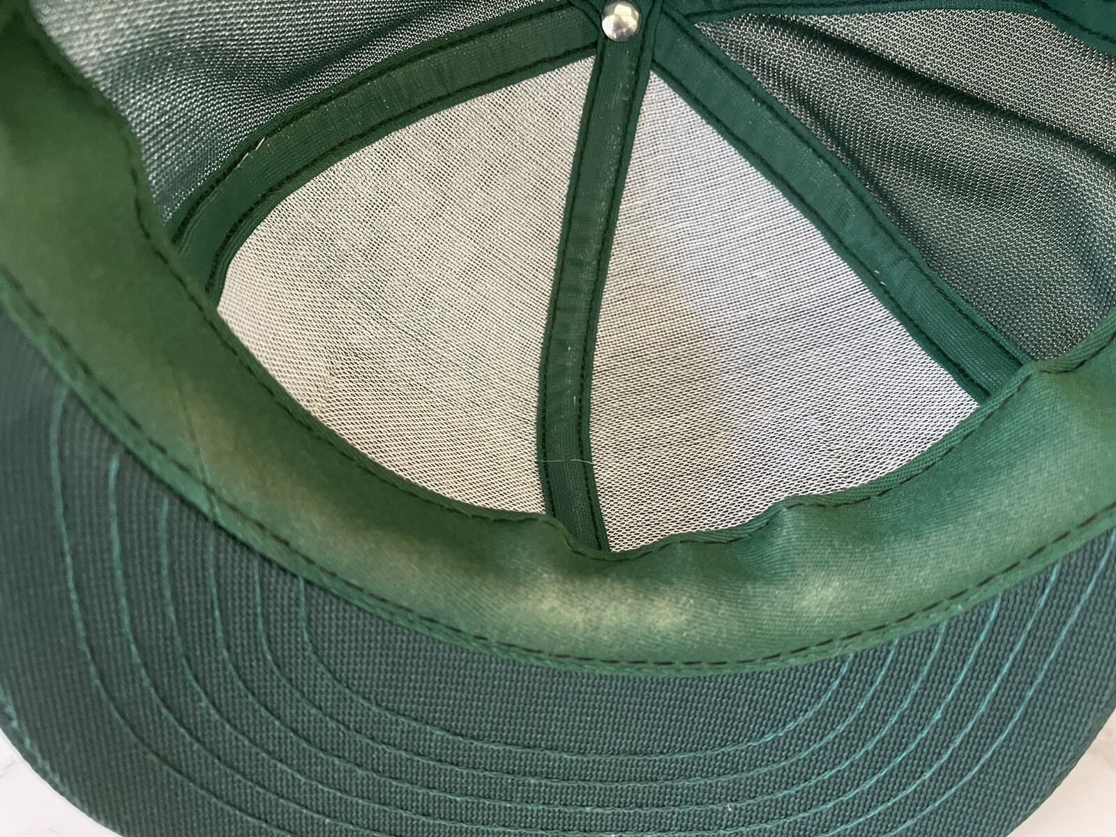 VTG Interstate Batteries Patch Green Snapback Swi… - image 7