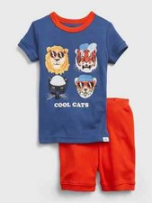 NWT Baby Gap Boys Short Pajamas cool cats  Organic u pick size