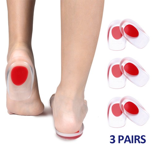 Solette scarpe uomo donna gel piedi supporto tallone sperone solette pad antidolorifico cuscino - Foto 13 di 29