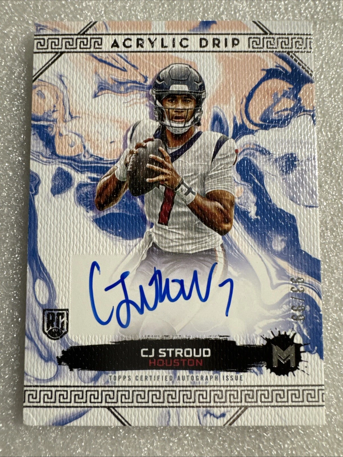 CJ Stroud Topps Motif Acrylic Drip Autographs #ADCJS Base