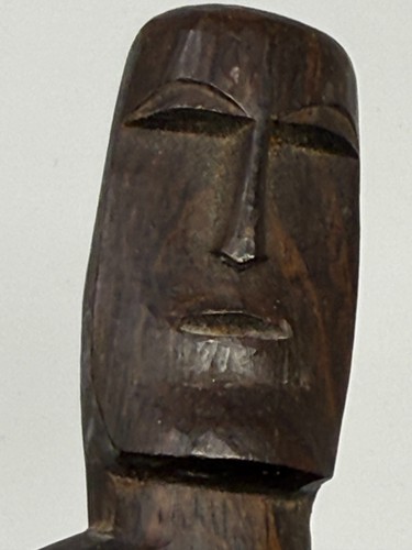 Fine Panama Sambu Choco Indian Wood Carving Club Peterson Collection 21" - Picture 8 of 15
