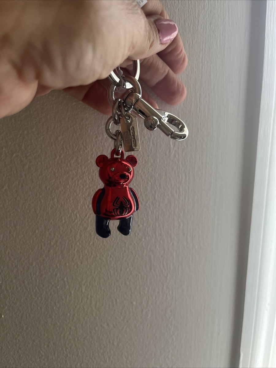 Coach X Marvel Limited Edition Spider Man Bear Bag Charm Key