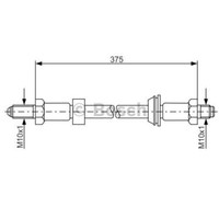 Bosch Bremsschlauch Bremsleitung Vorne FüR Ford Escort III Turnier Orion II