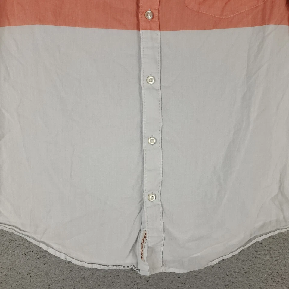 Camisa Penguin Para Hombre Talla Grande Azul Informal Abotonada Manga Corta * Foto 4 de 4