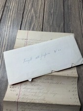 Vintage 1892 Handwritten Estate Inventory Document Elijah Knight Decd Old Papers