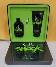 CK ONE SHOCK Cologne by Calvin Klein Men 1.7 oz EDT Spray + Body Wash NEW IN BOX