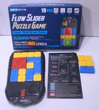 Skywin Flow Slider Puzzle Game, 500 Levels & Mind Training w/ Box