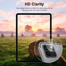 for iPad Pro 11/12.9 inch 2021 -2pcs- 9H Glass Lens Cover Protection, HD Clarity
