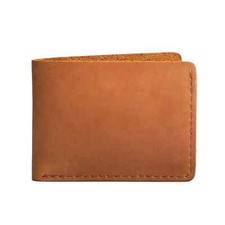Handmade 3 Fold Leather RFID Blocking Vintage Men's Wallet - Brown