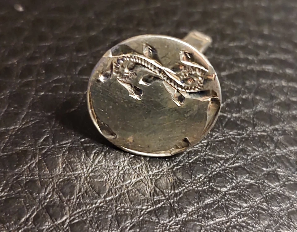 STERLING SILVER Elegant Vintage Cuff Links/Tie Clip In Original Box NICE! - Image 4 of 4