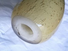 VENINI - Prezioso "Ovulo" in vetro pagliesco pulegoso anni '30