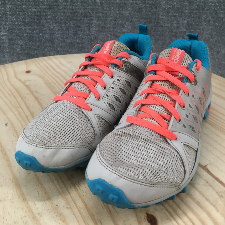 Reebok Shoes Womens 7.5 Realflex 3D Fuseframe Running Sneakers Gray Low V59935 - Image 4 of 4