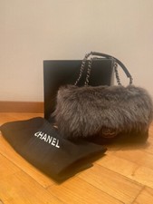 borsa donna chanel nuova, pelliccia. etichette, custodia e scatola