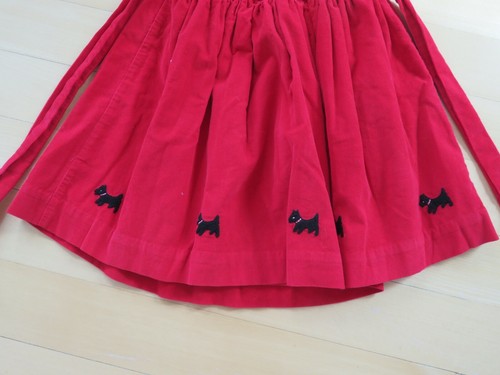 Red corduroy Christmas skirt for girls size 6/7 - Picture 2 of 6