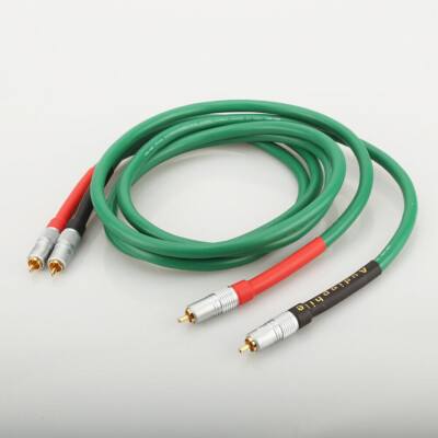 Pair Copper and Silver Plated Combined Wire Audio Cable Interconnect RCA Cable