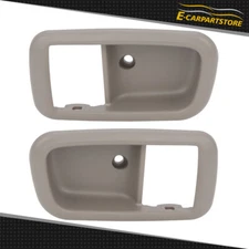 2x Gray Inside Door Handle Bezels Front Driver Passenger For Toyota Tundra 00-06