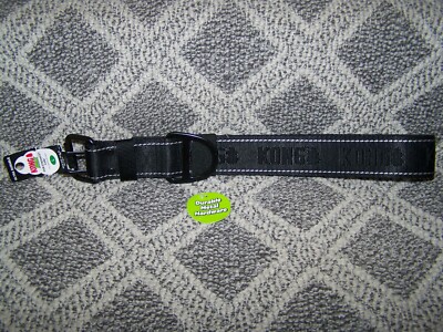 KONG MAX ULTRA DURABLE BLACK BUCKLE COLLAR LARGE 18''-22''NWT