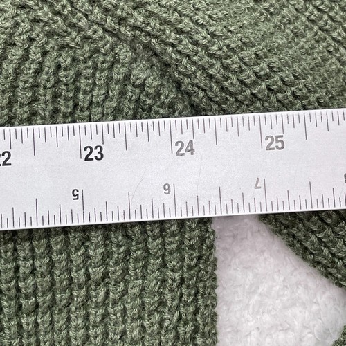 J Crew Sweater Men's XL 1/4 Zip Waffle Knit Olive Green Long Sleeve AG081 - Picture 3 of 9
