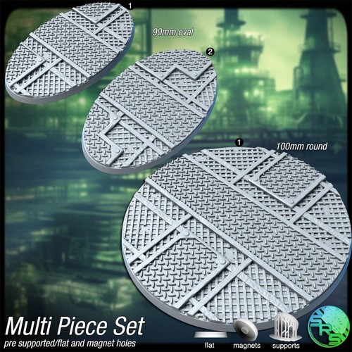 Industrial bases Legion Terrain Scenery Tabletop Miniatures 28mm - Picture 7 of 18