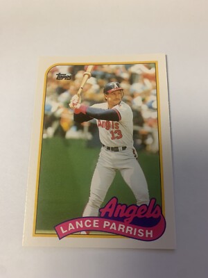 1989 Topps Traded Lance Parrish California Angels 