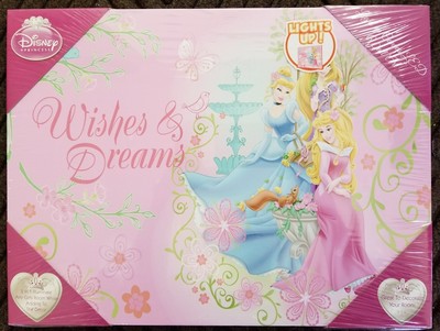 Disney Princess Led Light Up Canvas Wall Art Home Kitchen Disney Princess Led Light Up Canvas, Disney Princess Led Light Up Canvas Wall Art