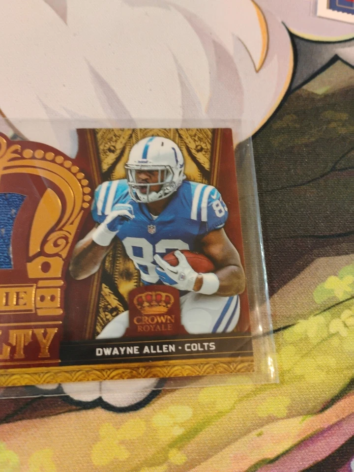 2012 Crown Royale Rookie Royalty Materials /Dwayne Allen #13 Rookie RC - Image 3 of 4