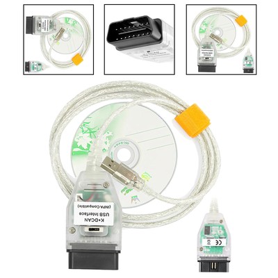 OBDII Code Reader K+DCAN USB Interface Diagnostic Cable with Switch For BMW