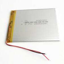 3.7V 2500mAh LiPo Polymer Battery Rechargeable For GPS MID Tablet PC DVD 406080