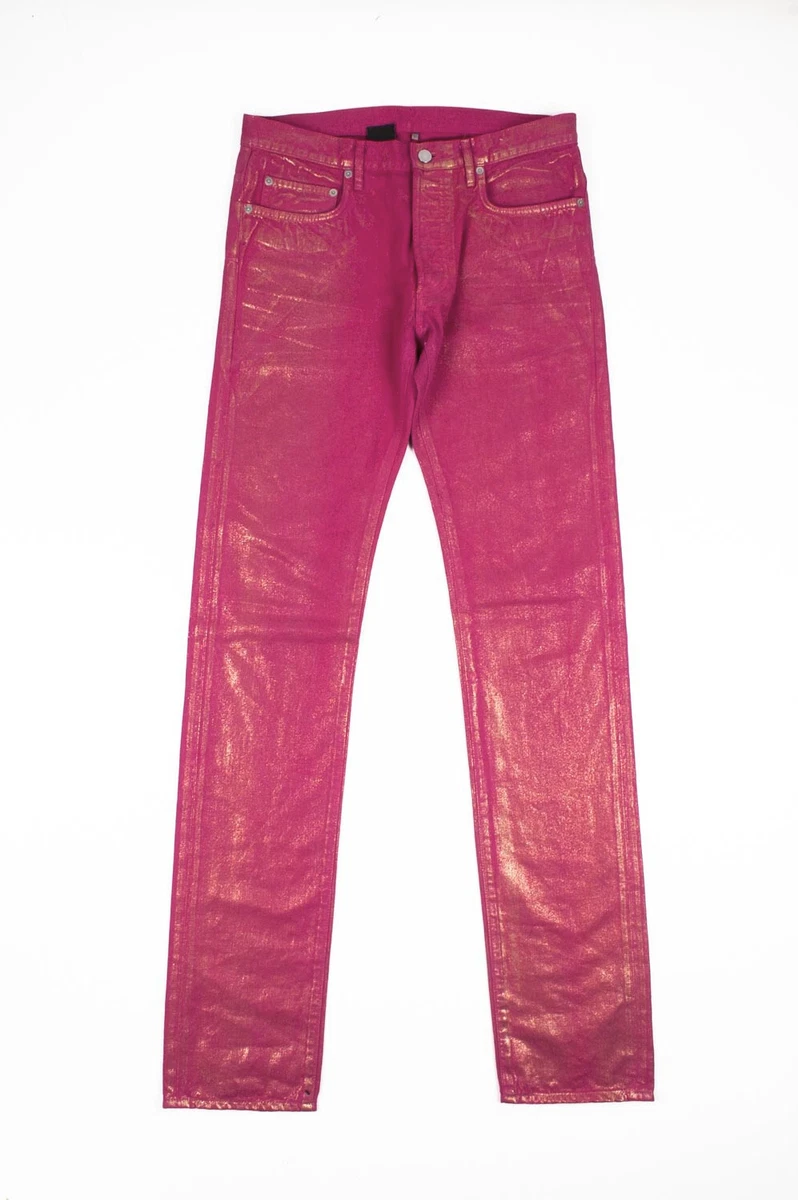 Pink jeans hot sale mens