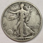 1933-S Walking Liberty Half Dollar Extremely Fine XF Coin #20181