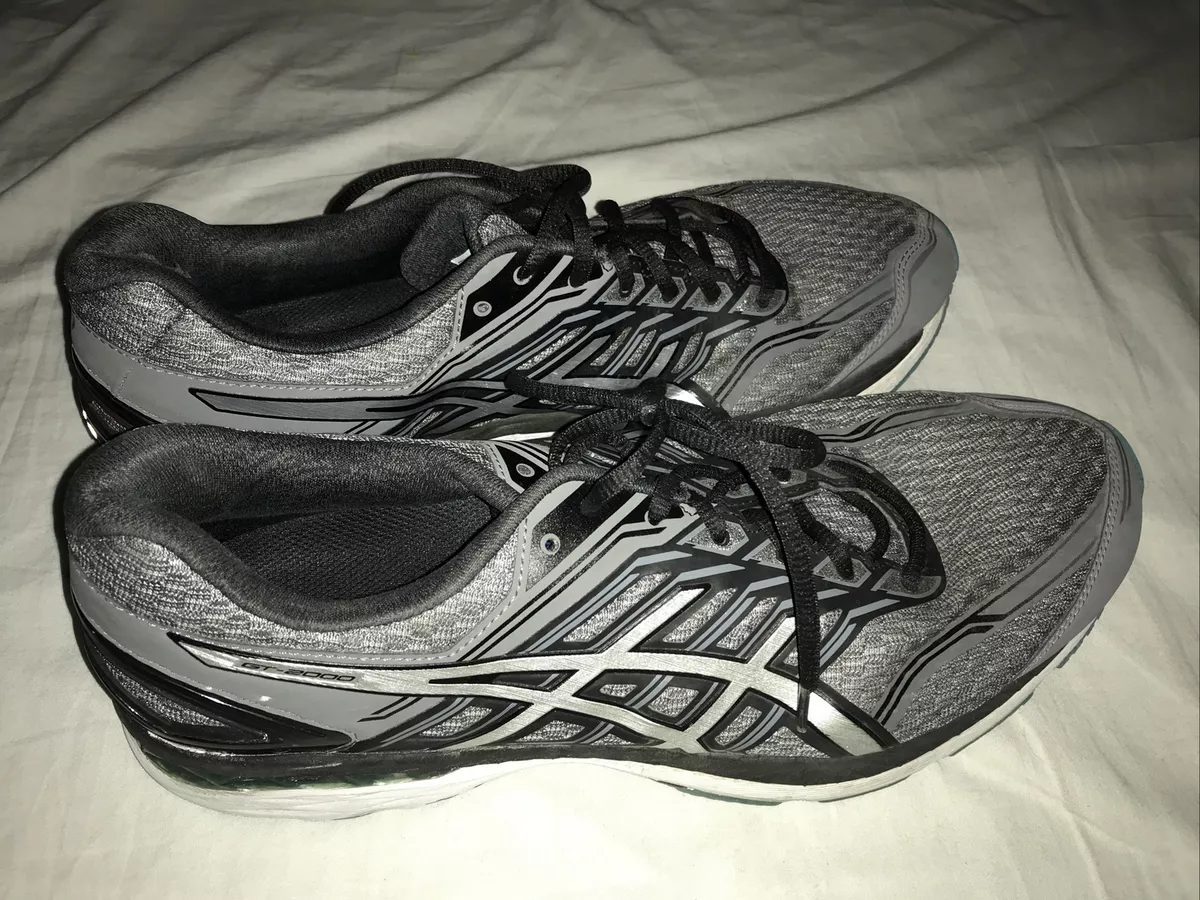 Asics GT 2000 5 T709N Gray Running Shoes Sneakers Size 4E Defects | eBay