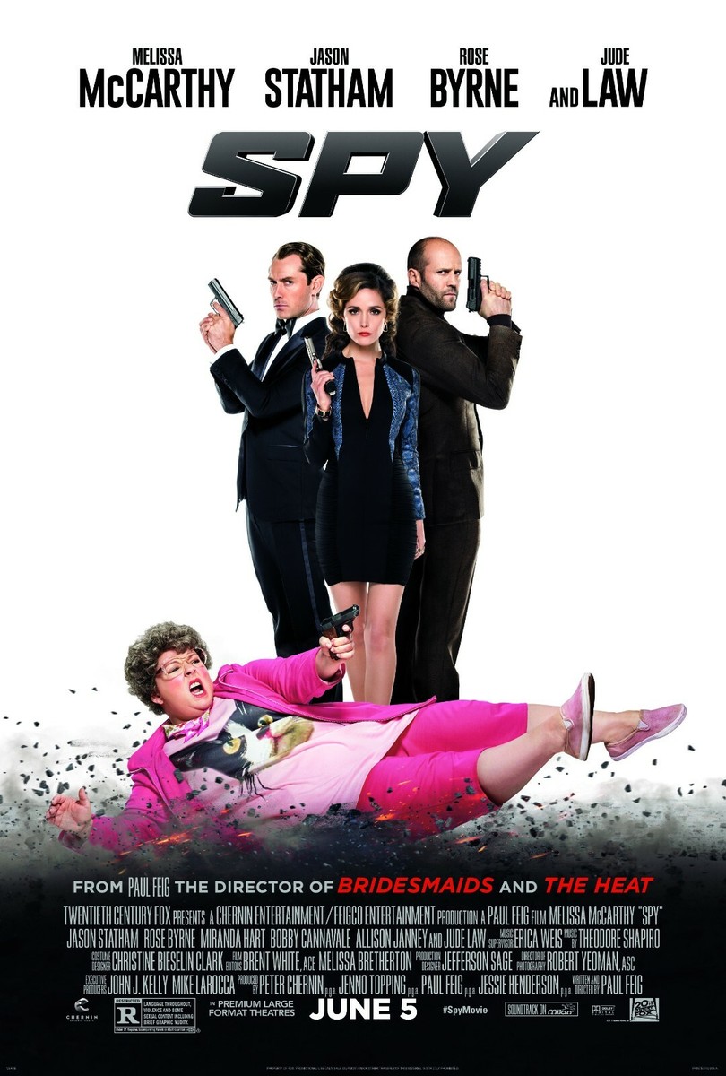 SPY movie poster - 11 x 17 inches - Melissa McCarthy Jason Statham