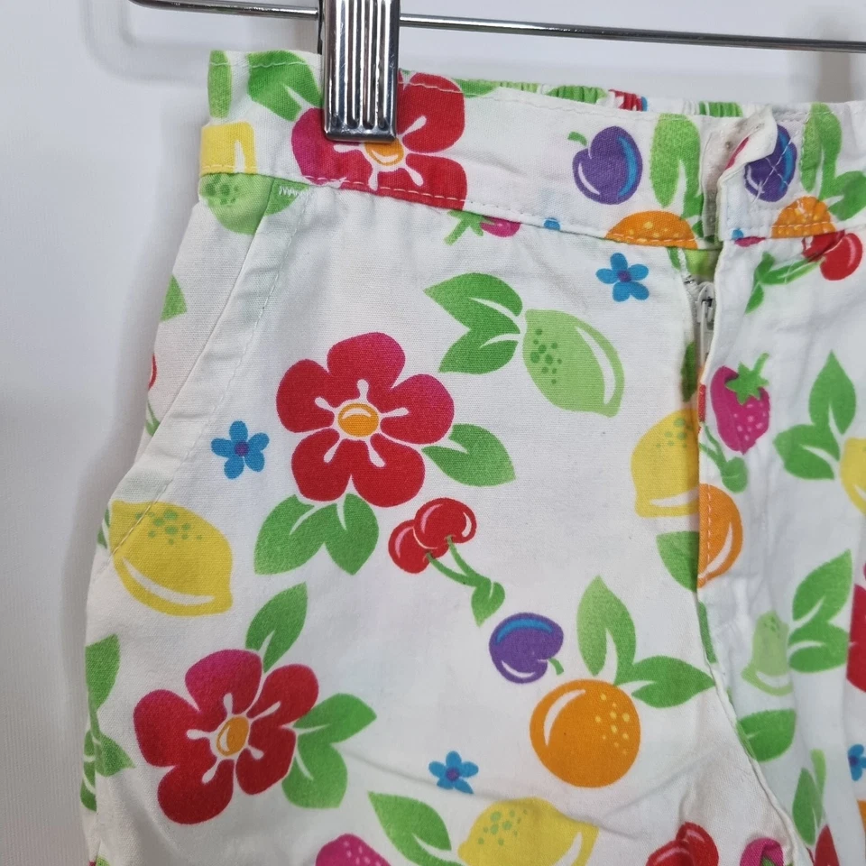 Oshkosh B’Gosh Vintage Tropical Fruit Print Bottoms Capris Girls Sz 3t - Image 2 of 4