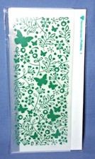 Diamond Press Slimline Butterfly Embossing Folder Layering Stencils HTF New
