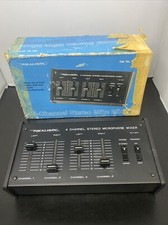Radio Shack Realistic 32-1105 4-Channel Stereo Microphone Mixer W/Box