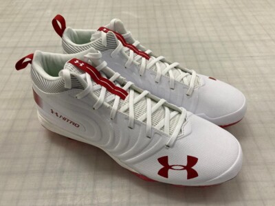 Under Armour Team Nitro MID Charged MC 3021727-117 Men's Cleats Size 13.5