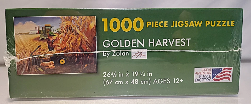 1000 piece jigsaw puzzle-Golden Harvest by Zolan - Image 4 of 4
