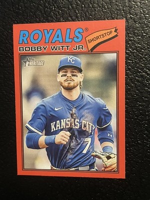 2026 Topps Heritage Red Parallel Bobby Witt Jr Kansas City Royals