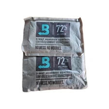 (2) Two Boveda 75% RH 2-Way Humidity Control - Size 60 Grams for Every 25 Cigars