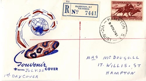 Australia 1961 Cattle 5/- FDC