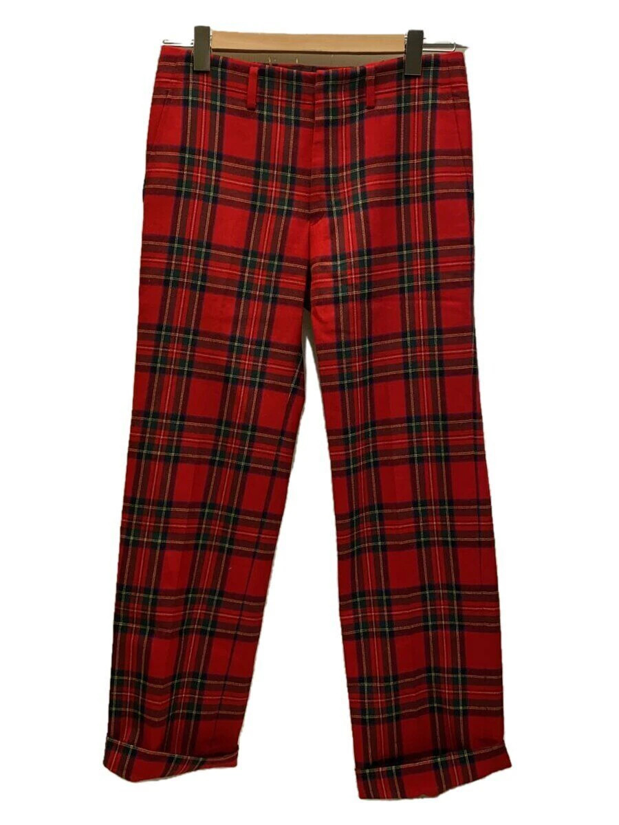 JUNYA WATANABE COMME des GARCONS Wool Red Check Pants Size M