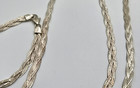 Lot of 6 Solid 925 Sterling Silver Chain Necklace Bracelet Fine Jewelry Italian — photo 4