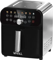 WHALL Air Fryer 5.8QT Oven LED Digital 12 Functions - Stainless Steel/Black