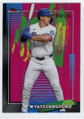 2026 Topps Finest Common Pink Refractor 20/250 Wyatt Langford #67 18ys