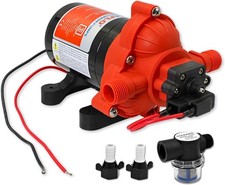 33 series RV Water Pump - 12V, 3.0 GPM 45 PSI Diaphragm Pump, Self Priming